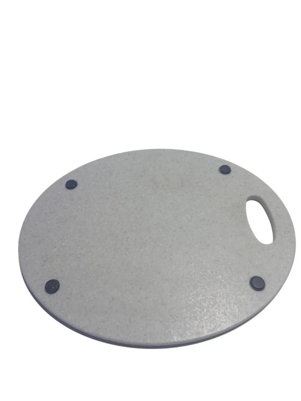 Corian Round Cutting Board With Handle Lightweight Scratch Resistant Attractive